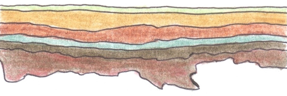 Układ warstw próbka stolarki