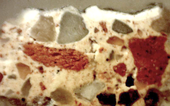 Układ warstw próbka tynku