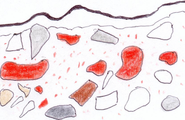 Układ warstw próbka tynku